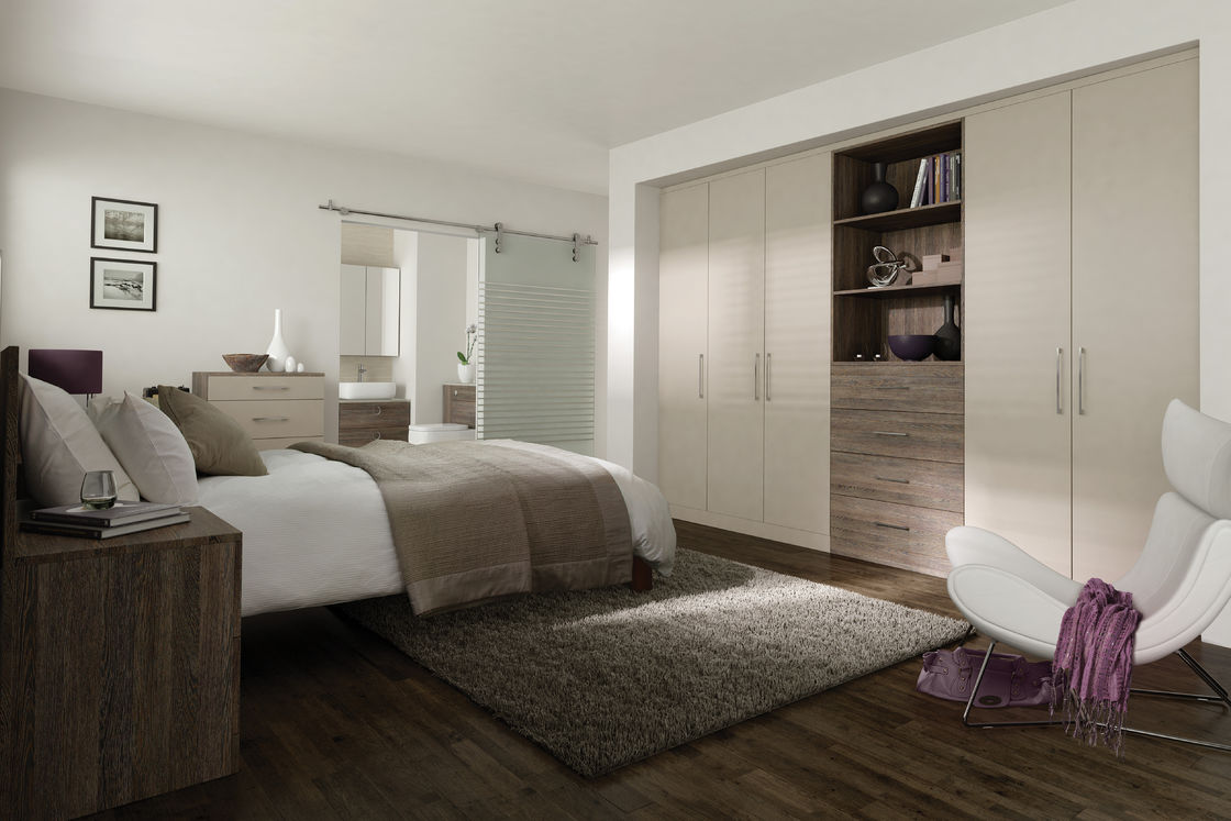 MR HDF Board Σύγχρονο στυλ σχεδιασμού Walk-in ντουλάπα ντουλάπα για έπιπλα υπνοδωματίου
