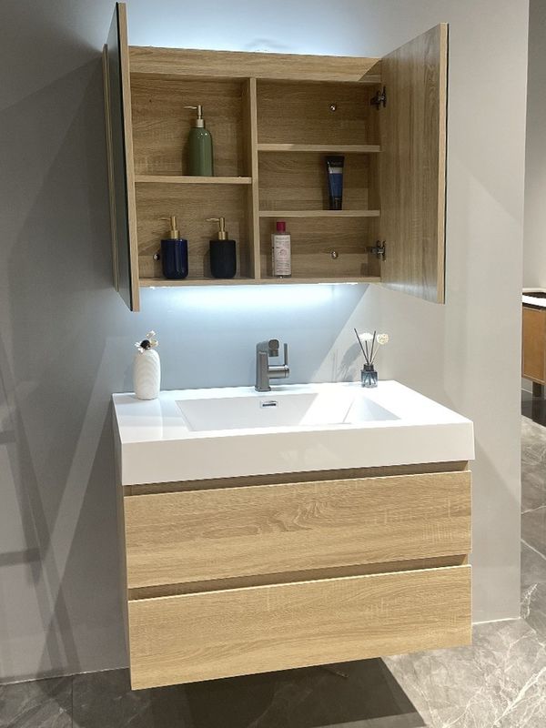 Σκάφη συρτάρια Hardware High End Custom Bathroom Vanity Set με υλικό MR-MDF