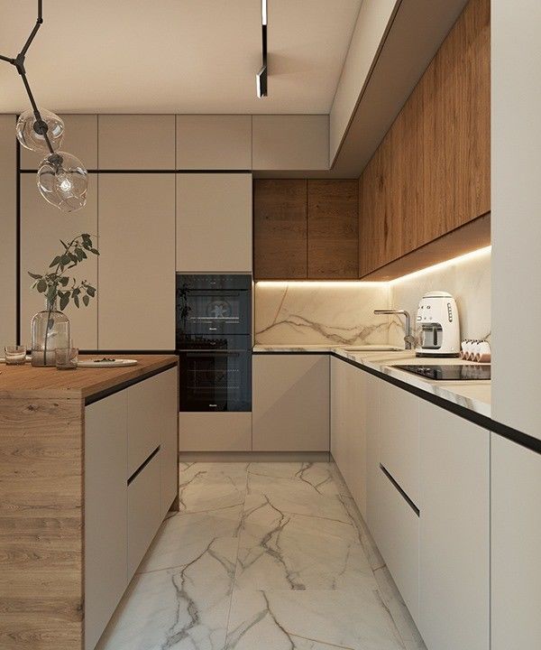 Blum Hardware Σύγχρονο Σχεδιασμό Φωτεινό Κουτί Κουζίνας για χρωματιστή μικρή κουζίνα