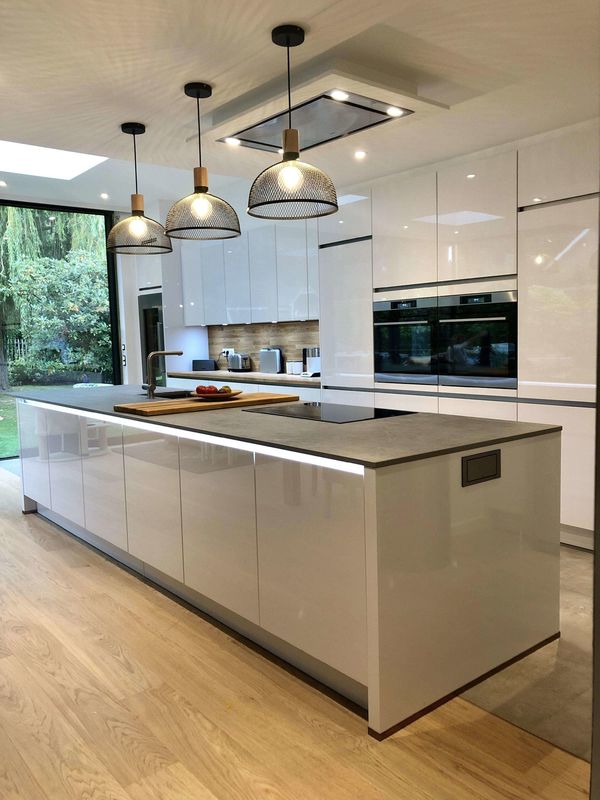 Blum Hardware Σύγχρονο Σχεδιασμό Φωτεινό Κουτί Κουζίνας για χρωματιστή μικρή κουζίνα