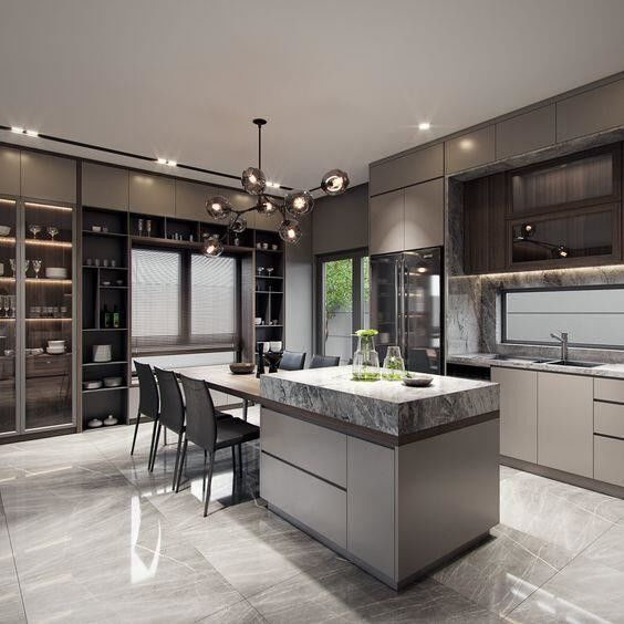 Blum Hardware Σύγχρονο Σχεδιασμό Φωτεινό Κουτί Κουζίνας για χρωματιστή μικρή κουζίνα