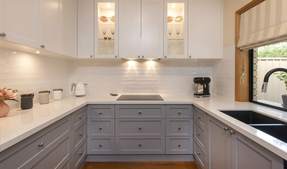 Mdf Modular Asses Σύγχρονα σετ ντουλάπις με φινίρισμα για τα ντουλάπια κουζίνας Bunnings