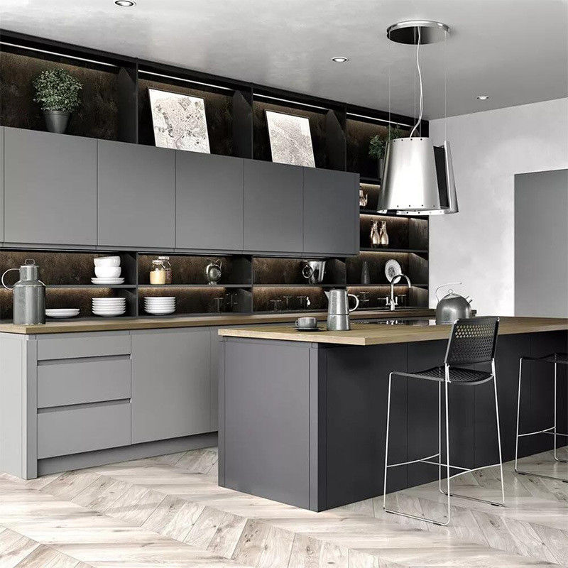 Blum Hardware Προσαρμοσμένο μέγεθος Ματ στυλ Αδιάβροχο ντουλάπι κουζίνας για το σπίτι σας