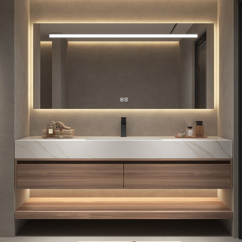 Κουάρτζ πέτρα countertop σύγχρονη τοίχος τοποθετημένο διπλό νεροχύτη ματαιοδοξία για και πρακτικό μπάνιο