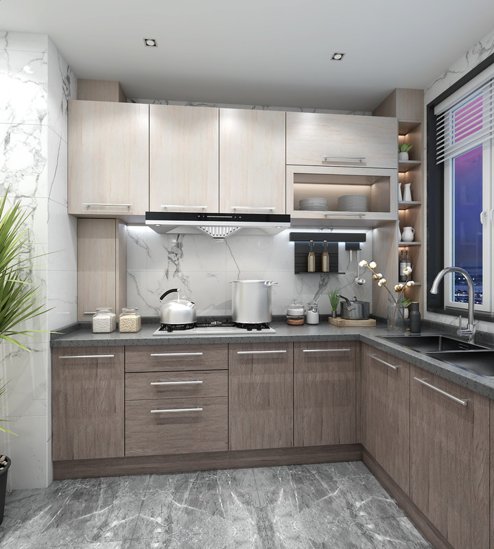 Ολοκληρωμένα σετ κουζινών με ανθεκτικά και προσαρμογή