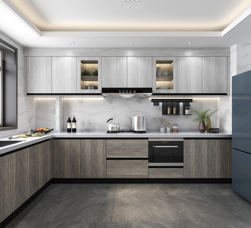 Ολοκληρωμένα σετ κουζινών με ανθεκτικά και προσαρμογή