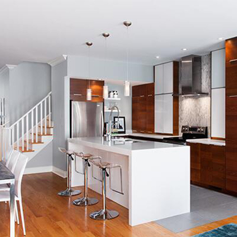 Προσαρμοσμένα πλήρη σετ κουζινών για την αγορά με σύγχρονο σχεδιασμό