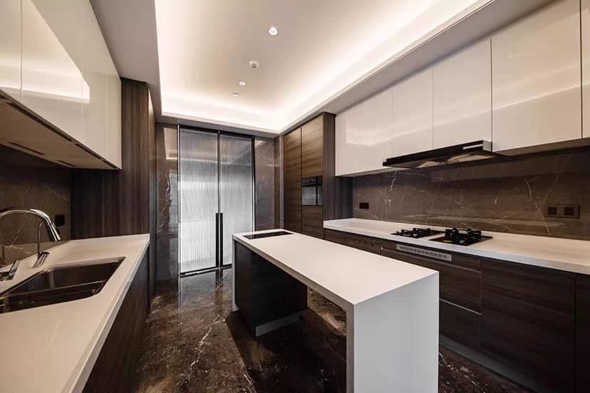 Ανοικτά Μονουλάρια Εγκαταστήματα Μαγειρικής με Επισκόπηση Μελαμίνης και Εργαλεία Blum στη Σρι Λάνκα