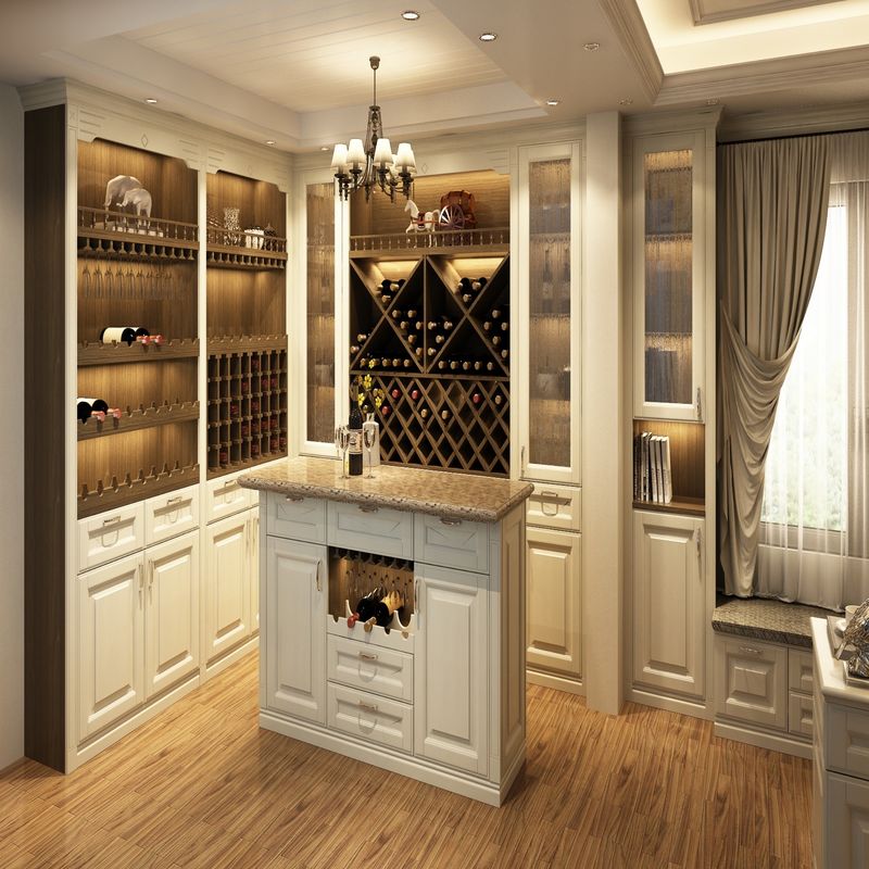 MR HDF Euro Style Τυποποιημένα έπιπλα για το σπίτι Luxury Wine Bar Counter High End Modern Home Bar Rack Wine