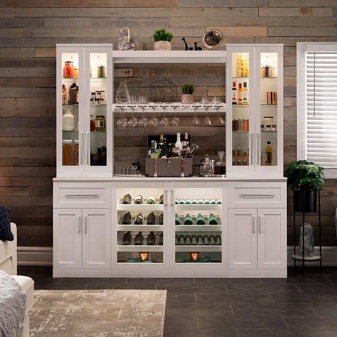 MR HDF Euro Style Τυποποιημένα έπιπλα για το σπίτι Luxury Wine Bar Counter High End Modern Home Bar Rack Wine
