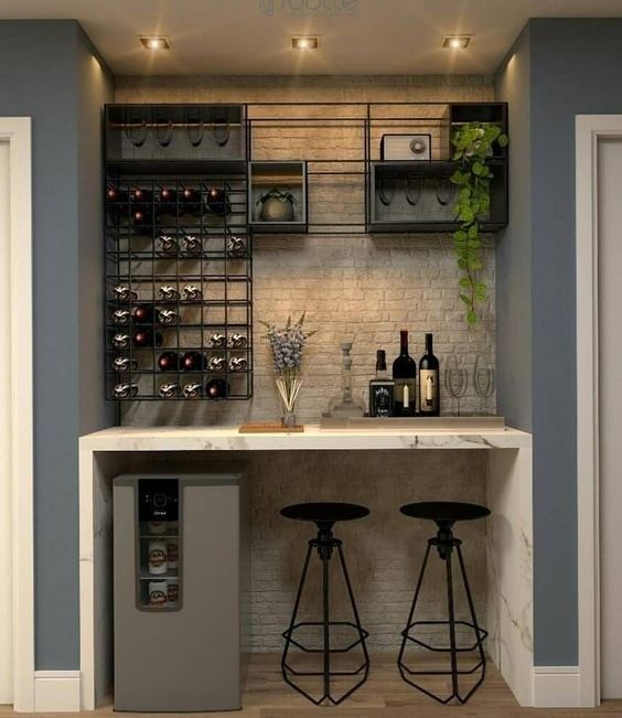 MR HDF Euro Style Τυποποιημένα έπιπλα για το σπίτι Luxury Wine Bar Counter High End Modern Home Bar Rack Wine