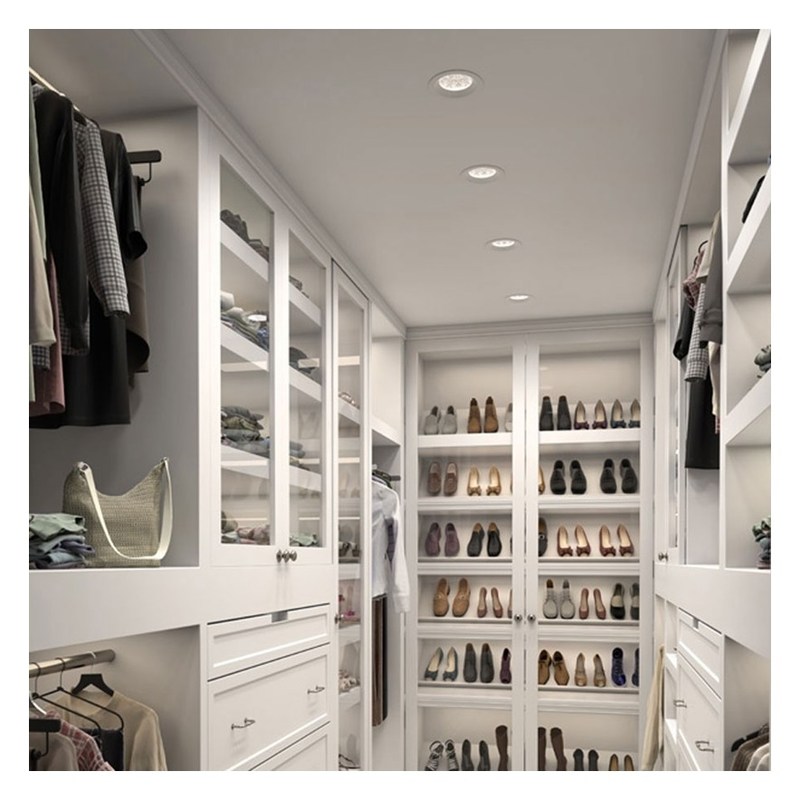 Σύγχρονο σχεδιασμό Μαύρο γυάλινο πίνακα πόρτας Σκληρό ξύλο ντουλάπα κρεβατοκάμαρα για διαμέρισμα