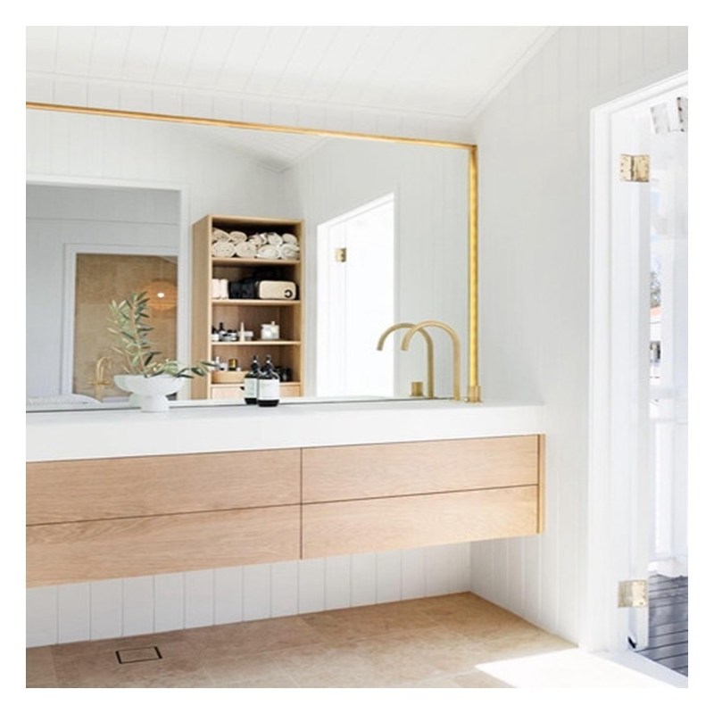 Σύγχρονο σχεδιασμό σκούρο ξύλο Σκόρνο μπάνιο ντουλάπι με τοίχο και πλακέτο πίνακα πόρτας