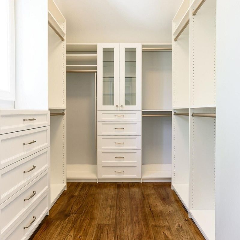 Υψηλής ποιότητας ξύλινη ανοιχτή σχεδίαση walk-in ντουλάπα ντουλάπα για υπνοδωμάτιο σε σύγχρονο ύφος