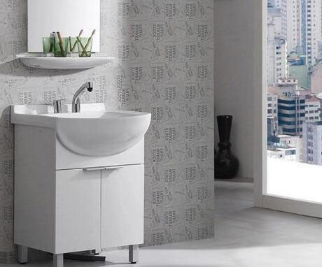 End Luxury Modern Design 28 72 ιντσών Φλουτιζόμενη μεμβράνη PVC στενό πλωτό μπάνιο Vanities Cabinet Set