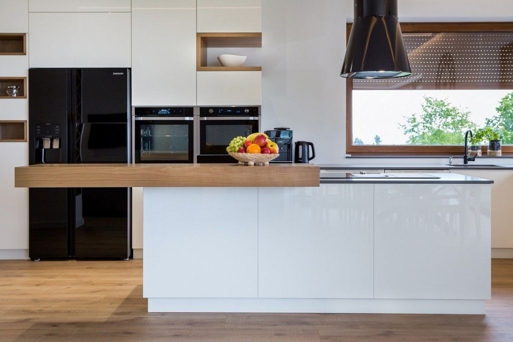 Βίλα/διαμέρισμα Αμερικανικό ξύλο βελανιδιού Επεξεργασμένο ντουλάπι κουζίνας με πόρτες και πόρτες HDF