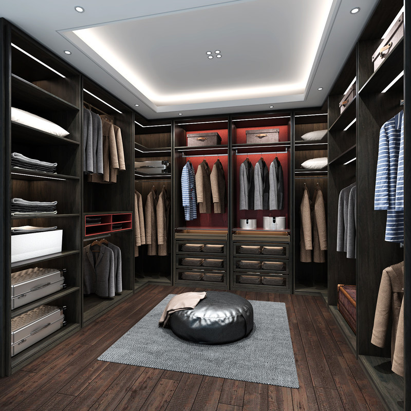 Ρυθμίσιμο MR HDF Board 2024 Luxury Glass Wardrobe Αλουμίνιο Γυψοφόρο Έπιπλα Δύορα ξύλο Custom Designs Closet Wardrobe