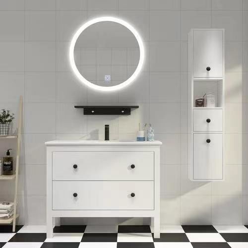 Στον τοίχο τοποθετημένο Sintered Stone μπάνιο Vanity Combo 2024 Προϊόν με καθρέφτες ντουλάπια
