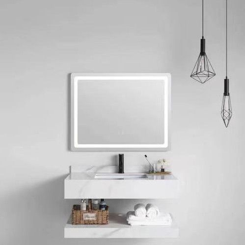 Στον τοίχο τοποθετημένο Sintered Stone μπάνιο Vanity Combo 2024 Προϊόν με καθρέφτες ντουλάπια
