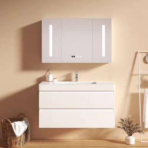 Διαμέρισμα Vanity Set με νεροχύτη μοντέρνα 30 ιντσών Custom πλυντήριο λεκάνης και πλωτό ντουλάπι