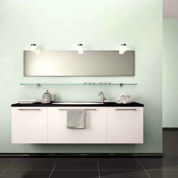 Οργανώστε το μπάνιο σας με το YALIG Custom Vanity Cabinet Διπλό νεροχύτη και ασημένιο καθρέφτη