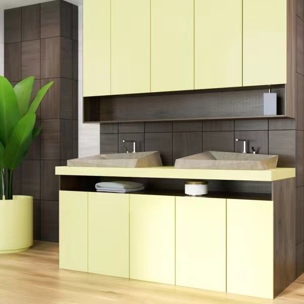Σύγχρονο ντουλάπι αποθήκευσης και μπάνιο Vanity Light Combo με καθρέφτη από YALIG Design