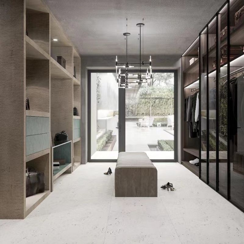 Σύγχρονο μετατρέψιμο σύστημα YALIG Pole Walk In Room Cabinet Open Style Μεγάλη ντουλάπα ντουλάπες